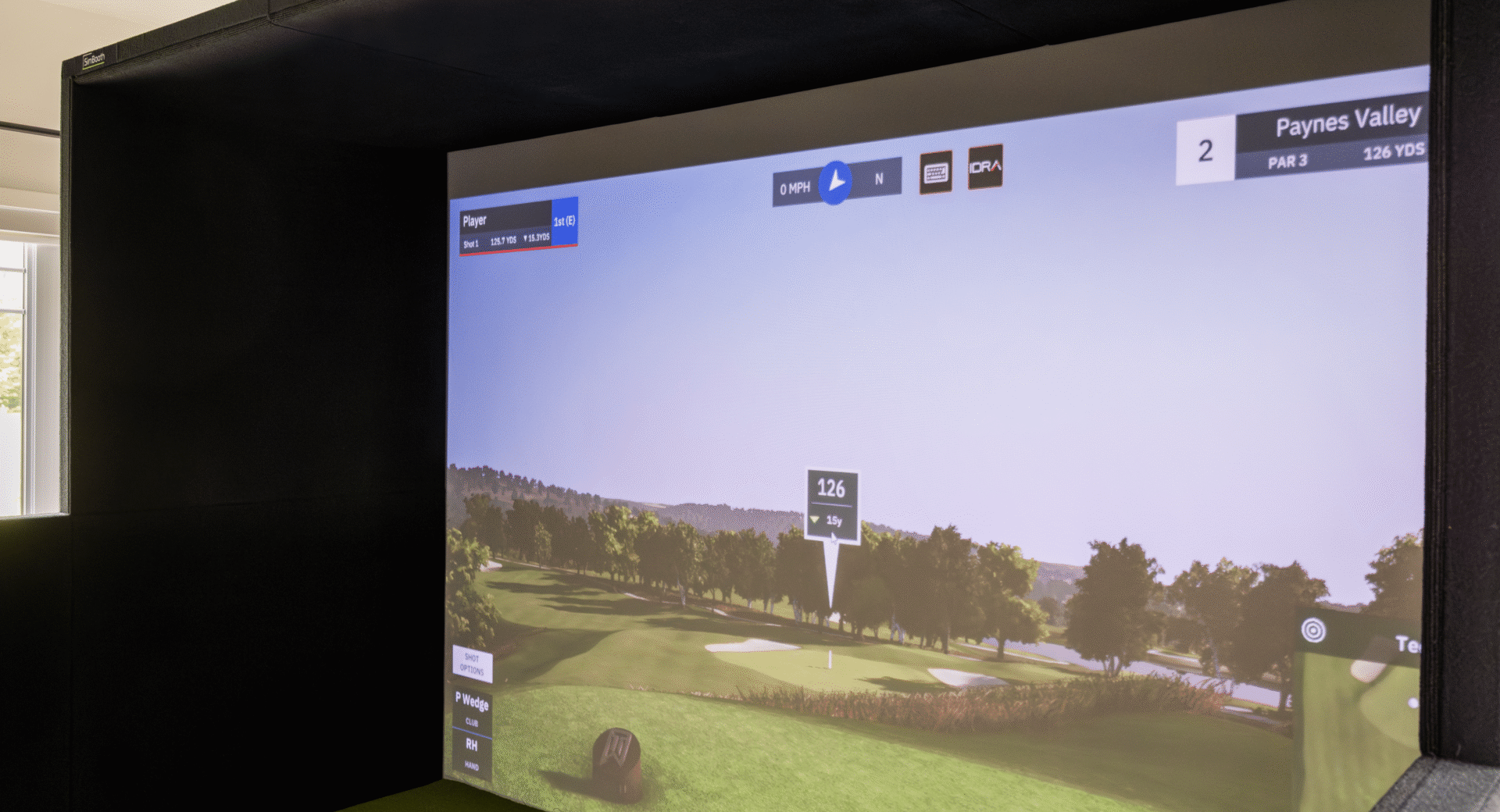 Träna golf inomhus på vintern med slagdata